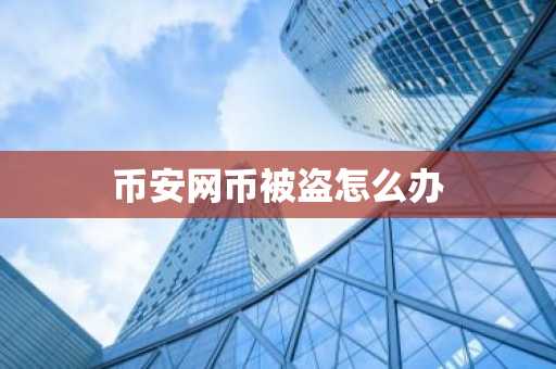 币安网币被盗怎么办