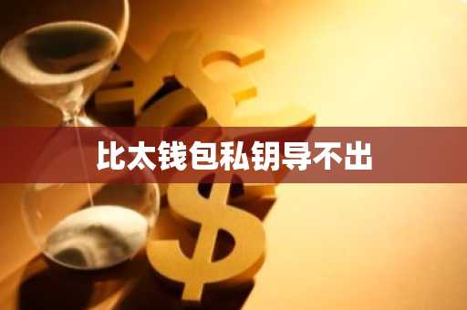 比太钱包私钥导不出
