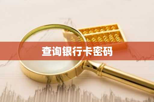 查询银行卡密码
