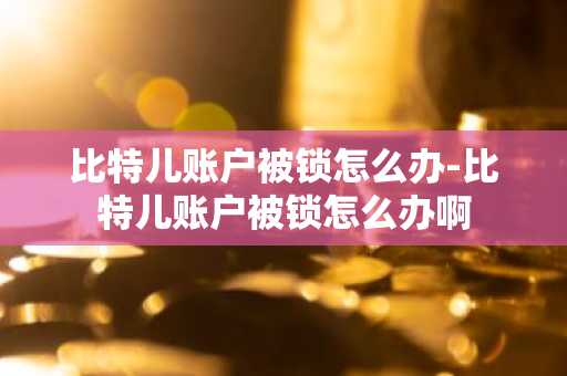 比特儿账户被锁怎么办-比特儿账户被锁怎么办啊