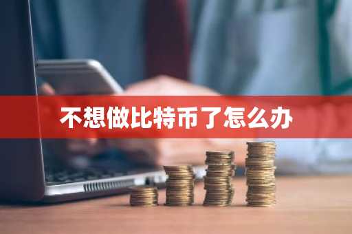 不想做比特币了怎么办