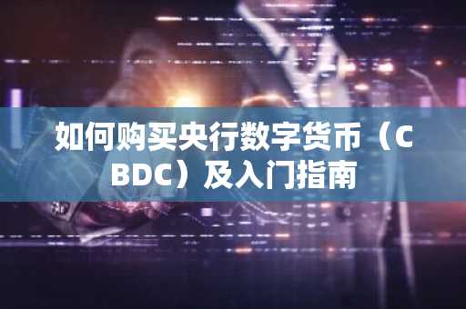 如何购买央行数字货币（CBDC）及入门指南