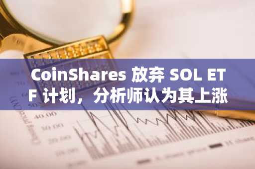 CoinShares 放弃 SOL ETF 计划，分析师认为其上涨空间高达 80%。