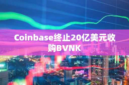 Coinbase终止20亿美元收购BVNK