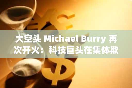 大空头 Michael Burry 再次开火：科技巨头在集体欺诈