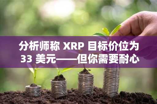 分析师称 XRP 目标价位为 33 美元——但你需要耐心等待这一天的到来
