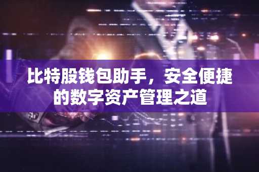 比特股钱包助手，安全便捷的数字资产管理之道