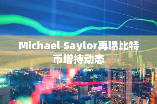 Michael Saylor再曝比特币增持动态