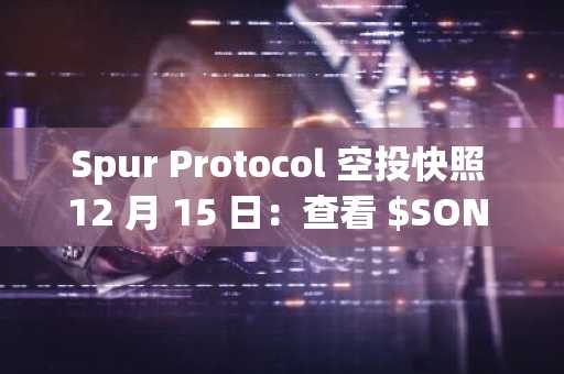 Spur Protocol 空投快照 12 月 15 日：查看 $SON 预售详情