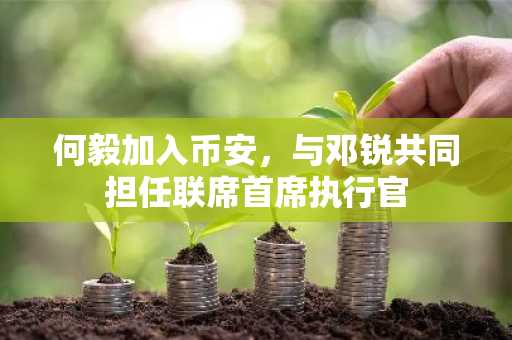 何毅加入币安，与邓锐共同担任联席首席执行官