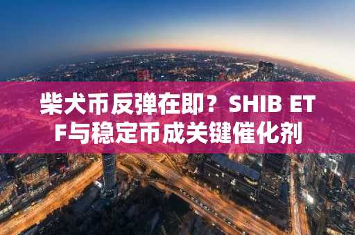 柴犬币反弹在即？SHIB ETF与稳定币成关键催化剂