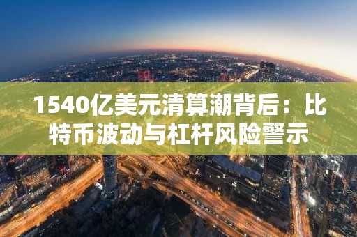 1540亿美元清算潮背后：比特币波动与杠杆风险警示