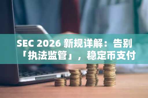 SEC 2026 新规详解：告别「执法监管」，稳定币支付的合规新范式