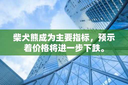 柴犬熊成为主要指标，预示着价格将进一步下跌。