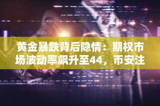 黄金暴跌背后隐情：期权市场波动率飙升至44，币安注册用户可实时追踪行情