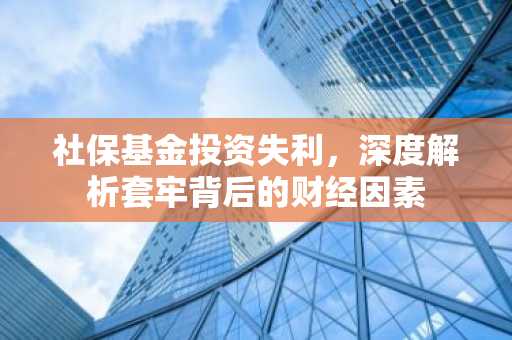 社保基金投资失利，深度解析套牢背后的财经因素