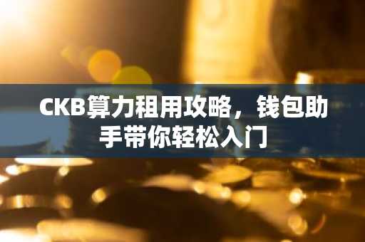 CKB算力租用攻略，钱包助手带你轻松入门