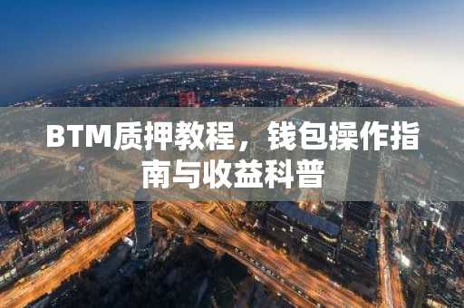 BTM质押教程，钱包操作指南与收益科普