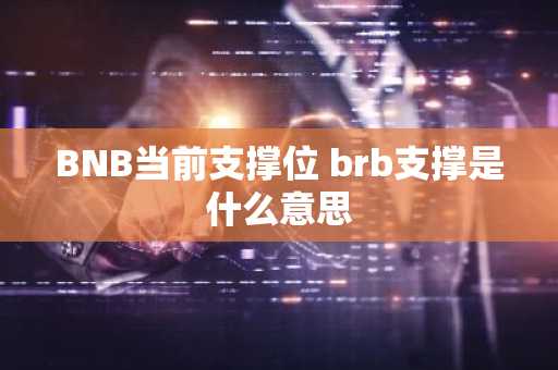 BNB当前支撑位 brb支撑是什么意思