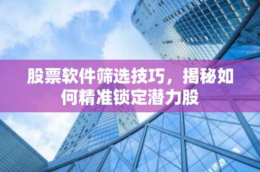 股票软件筛选技巧，揭秘如何精准锁定潜力股