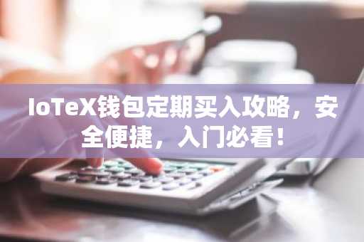 IoTeX钱包定期买入攻略，安全便捷，入门必看！