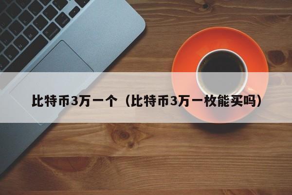 比特币3万一个（比特币3万一枚能买吗）