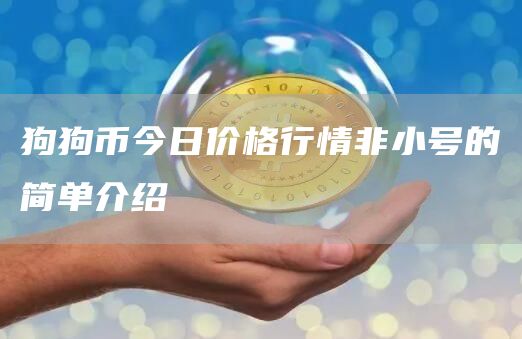狗狗币今日价格行情非小号的简单介绍