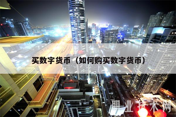 买数字货币（如何购买数字货币