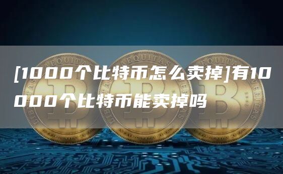 [1000个比特币怎么卖掉]有10000个比特币能卖掉吗