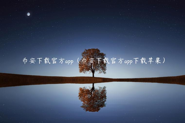 binance下载官方app（binance下载官方app下载苹果）